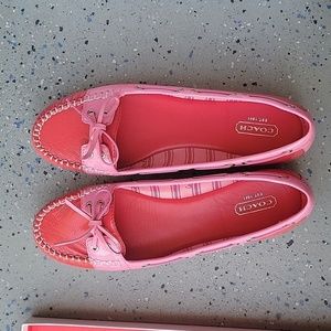 Coach Coral Percy Crinkle Patent size 8.5 Shoe